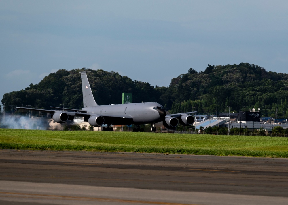 Two KC-135s land at Yokota in support of DLE 2025