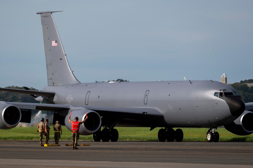 Two KC-135s land at Yokota in support of DLE 2025