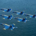 The U.S. Navy Flight Demonstration Squadron, the Blue Angels’ perform at the Pensacola Beach Air Show