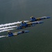The U.S. Navy Flight Demonstration Squadron, the Blue Angels’ perform at the Pensacola Beach Air Show
