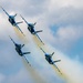 The U.S. Navy Flight Demonstration Squadron, the Blue Angels’ perform at the Air Dot Show Augusta