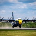 The U.S. Navy Flight Demonstration Squadron, the Blue Angels’ perform at the Air Dot Show Augusta