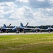 The U.S. Navy Flight Demonstration Squadron, the Blue Angels’ perform at the Air Dot Show Augusta