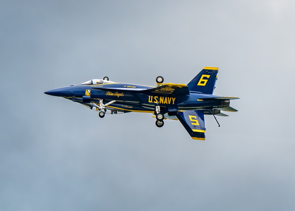 The U.S. Navy Flight Demonstration Squadron, the Blue Angels’ perform at The Great Tennessee Air Show