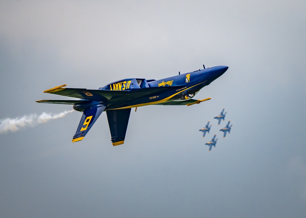 The U.S. Navy Flight Demonstration Squadron, the Blue Angels’ perform at The Great Tennessee Air Show