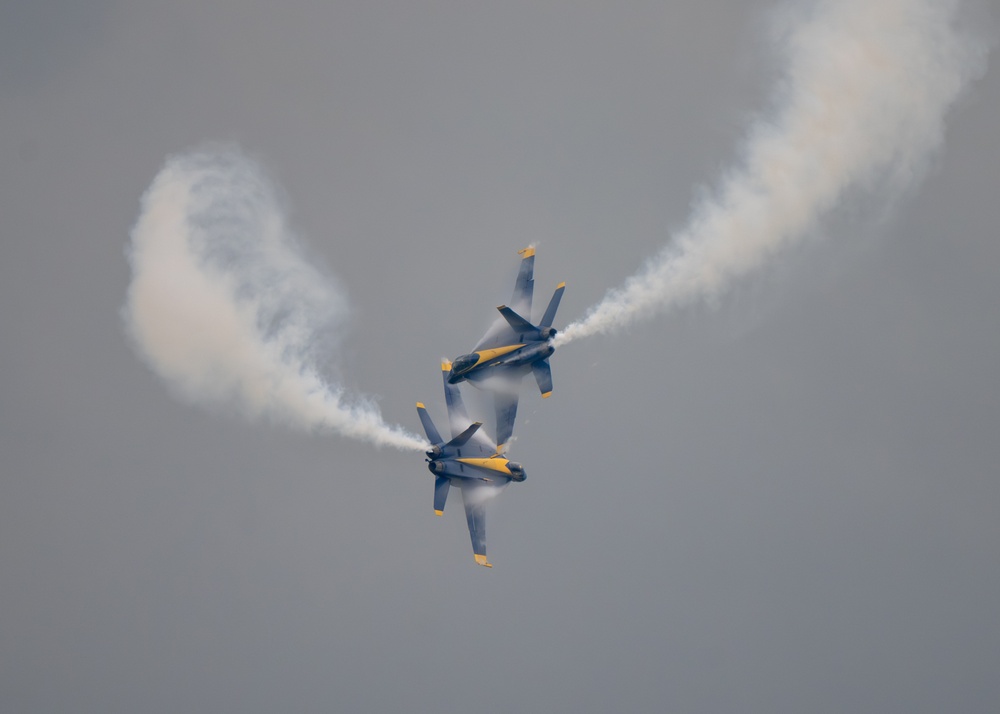 The U.S. Navy Flight Demonstration Squadron, the Blue Angels’ perform at The Great Tennessee Air Show