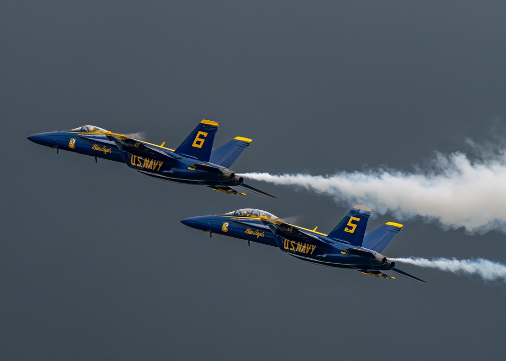 The U.S. Navy Flight Demonstration Squadron, the Blue Angels’ perform at The Great Tennessee Air Show
