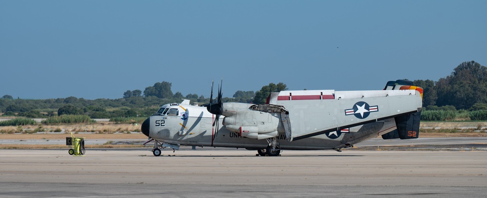 C-2A Greyhounds Onboard NAVSTA Rota