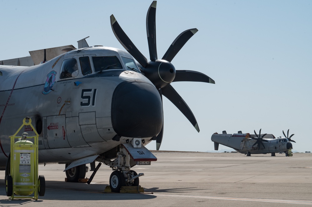 C-2A Greyhounds Onboard NAVSTA Rota