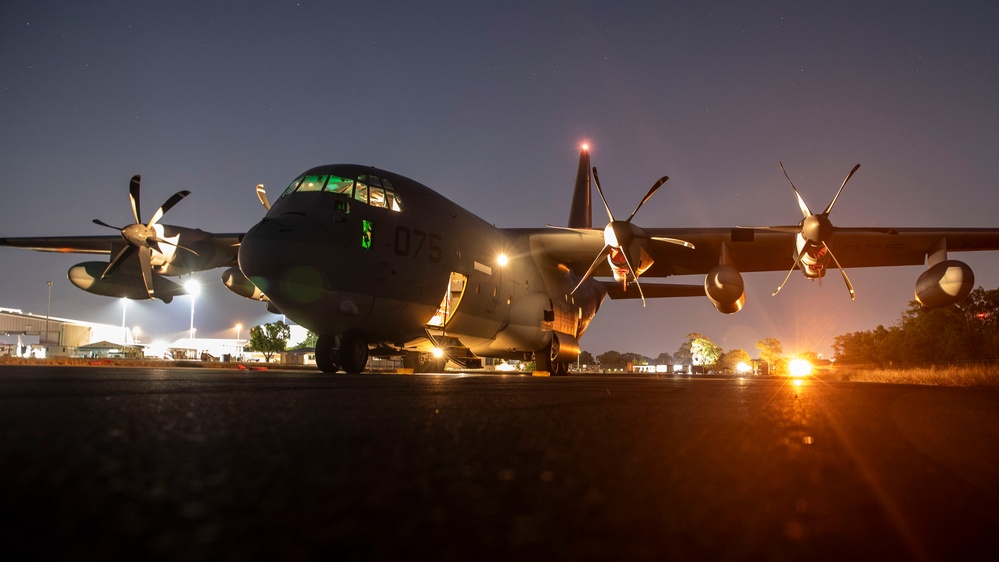 U.S. Marines conduct aerial refueling during Talisman Sabre 25