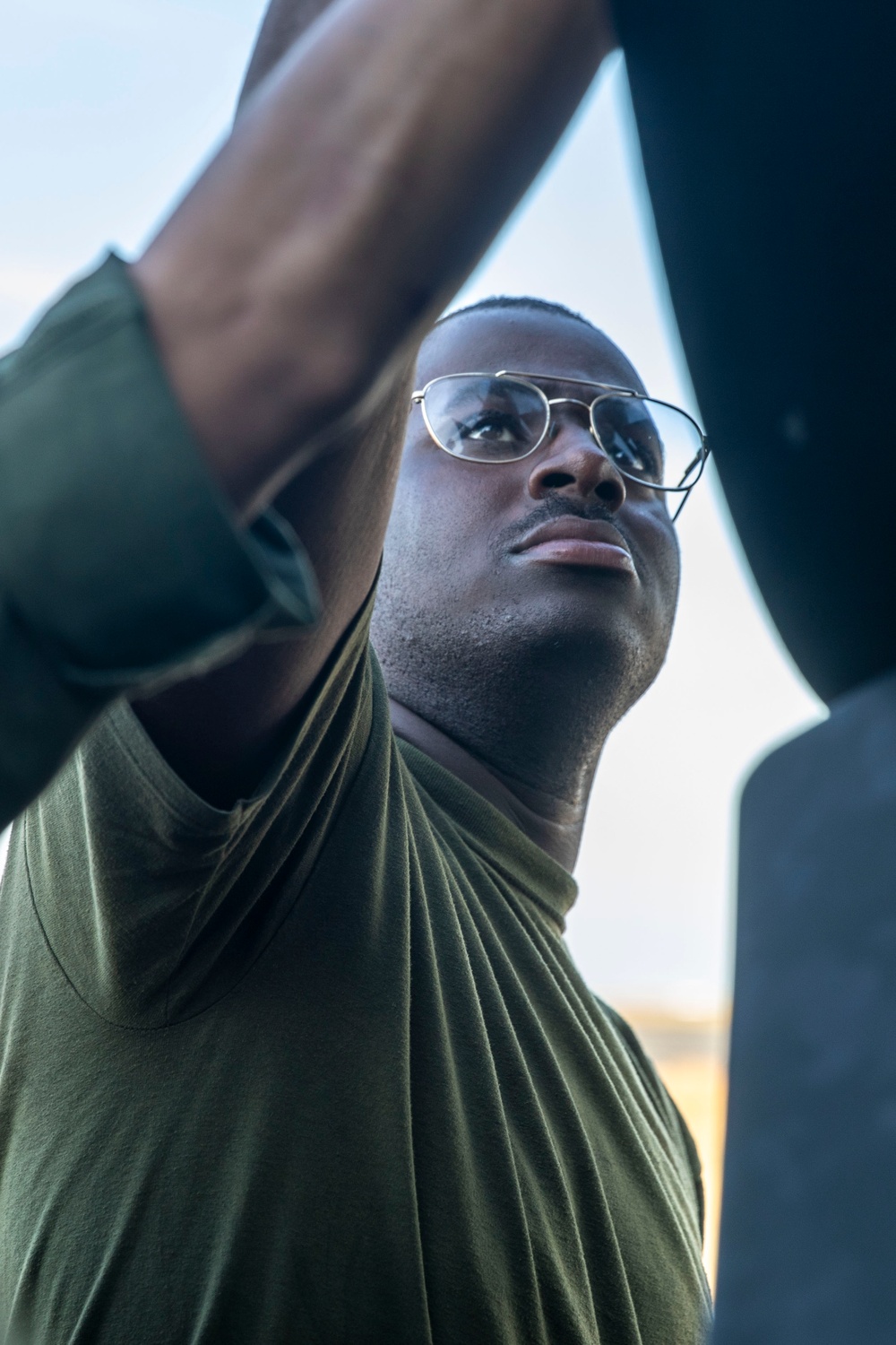 U.S. Marines perform maintenance during Talisman Sabre 25