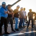 Namesake Visits Pre-Commissioning Unit Harvey C. Barnum Jr. (DDG 124)