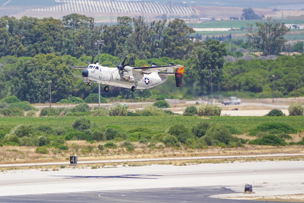 C-2A Greyhounds Onboard NAVSTA Rota