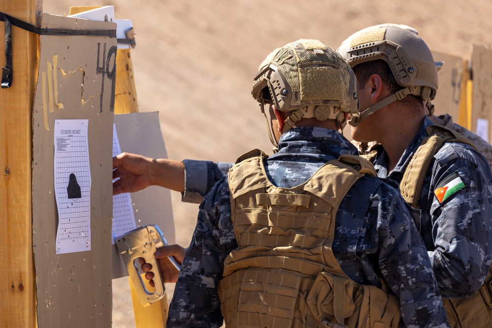 Native Fury 25: U.S. and Jordanian Marines conduct Table 5 of the Combat Marksmanship Program