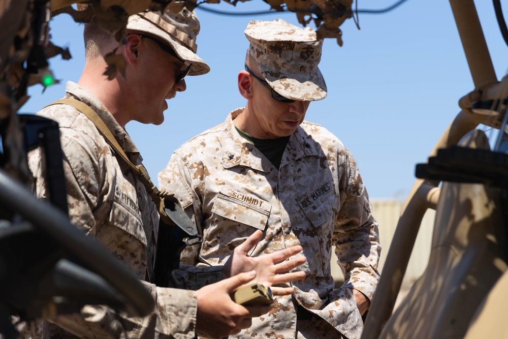 Brig. Gen. Schmidt visits Marines taking part in exercise Native Fury 25