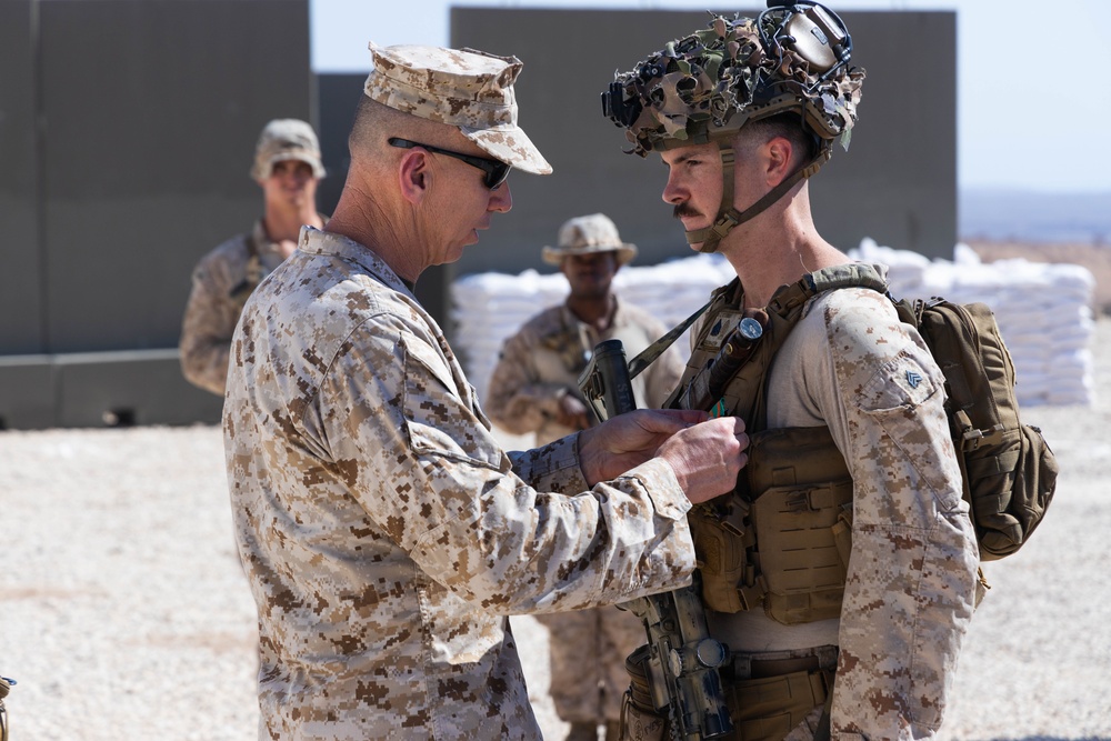Brig. Gen. Schmidt visits Marines taking part in exercise Native Fury 25
