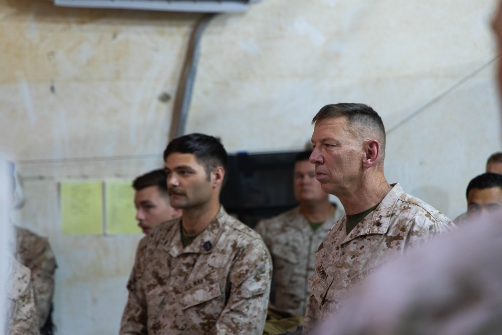 Brig. Gen. Schmidt visits Marines taking part in exercise Native Fury 25