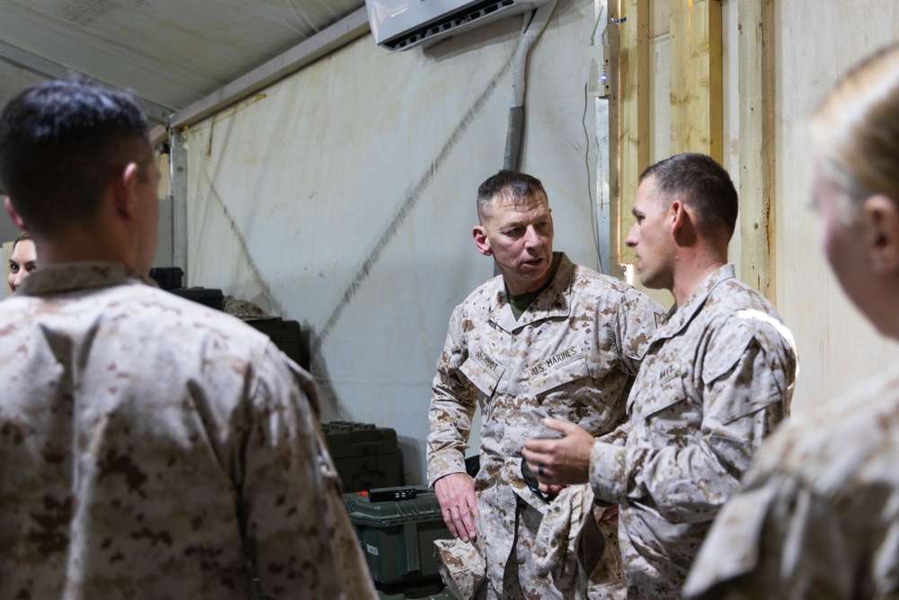 Brig. Gen. Schmidt visits Marines taking part in exercise Native Fury 25