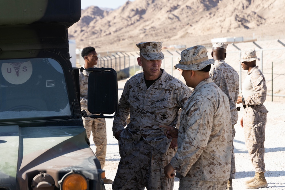 Brig. Gen. Schmidt visits Marines taking part in exercise Native Fury 25
