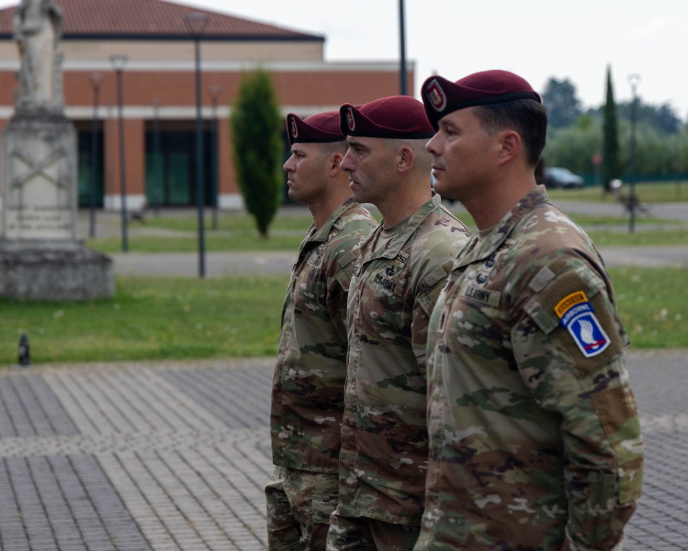 2-503rd Infantry Regiment, 173rd Airborne Brigade holds change of responsibility ceremony