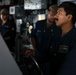 USS Forrest Sherman (DDG 98) Sailors stand watch.