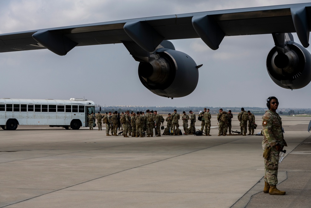 Paratroopers, aircraft arrive at Incirlik AB for Agile Spirit 25 kickoff
