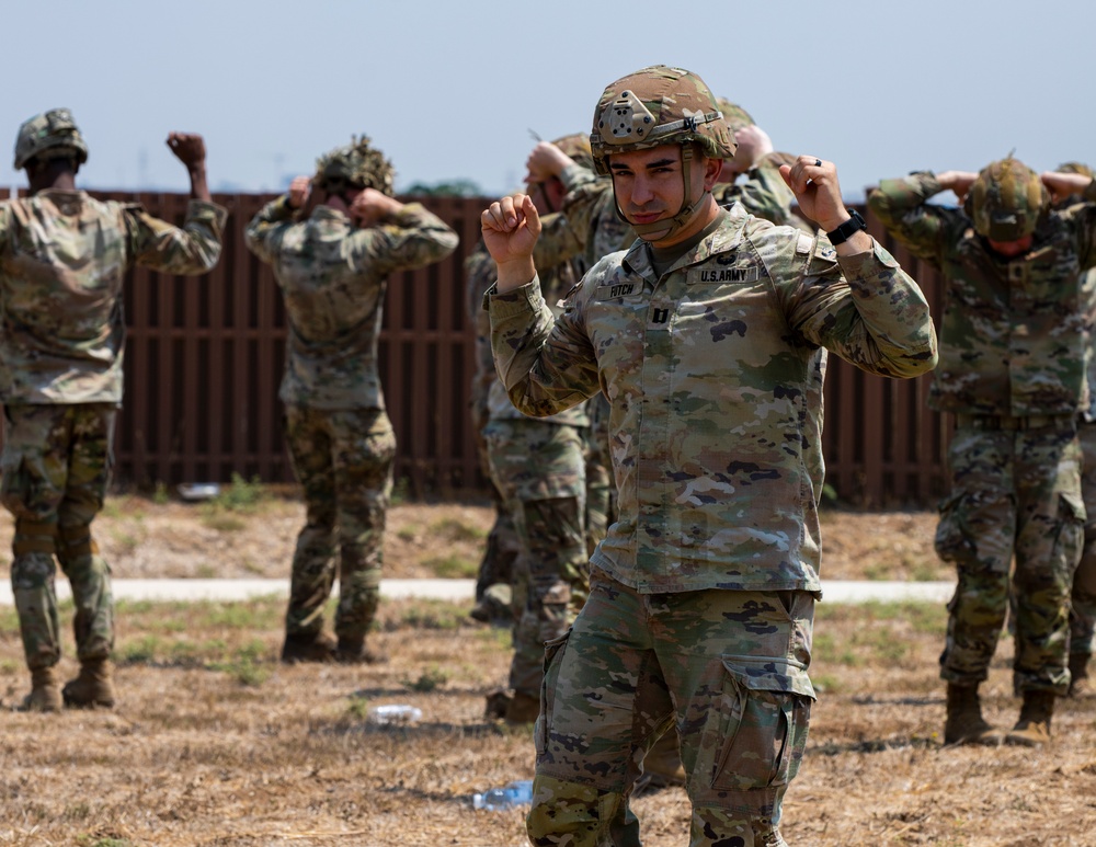 Paratroopers drill jump operations at Incirlik AB ahead of Agile Spirit 25