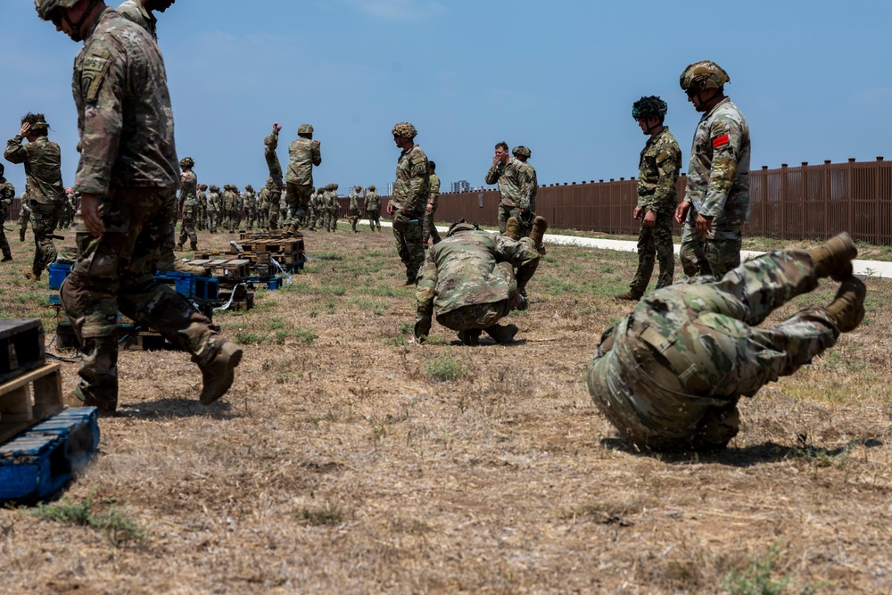 Paratroopers drill jump operations at Incirlik AB ahead of Agile Spirit 25