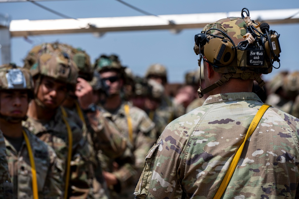 Paratroopers drill jump operations at Incirlik AB ahead of Agile Spirit 25