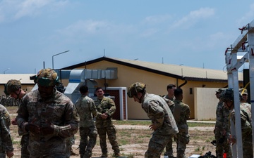 Paratroopers drill jump operations at Incirlik AB ahead of Agile Spirit 25