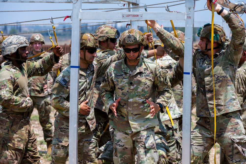 Paratroopers drill jump operations at Incirlik AB ahead of Agile Spirit 25