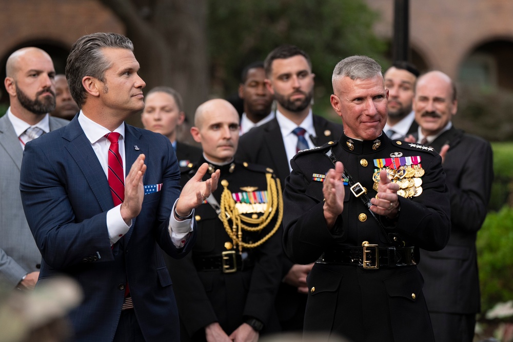 SD Presides Over Marine Barracks Washington Evening Parade