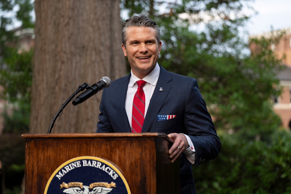 SD Presides Over Marine Barracks Washington Evening Parade