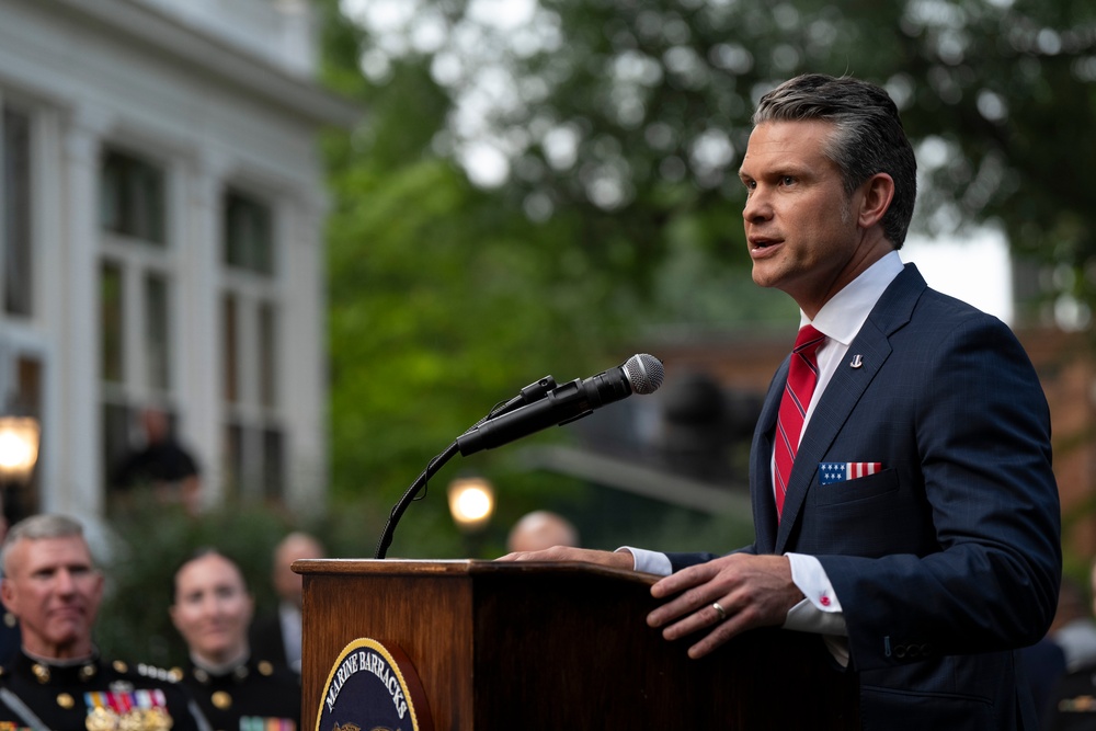 SD Presides Over Marine Barracks Washington Evening Parade