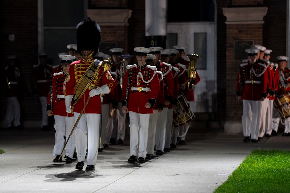 SD Presides Over Marine Barracks Washington Evening Parade