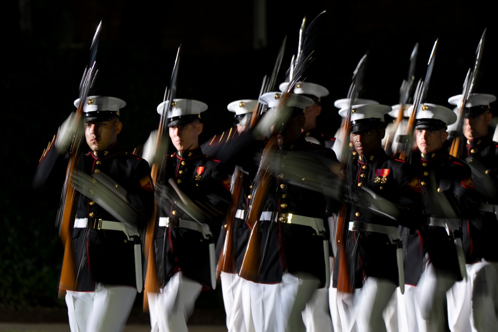 SD Presides Over Marine Barracks Washington Evening Parade