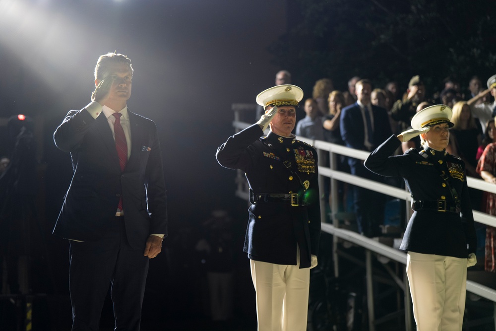 SD Presides Over Marine Barracks Washington Evening Parade