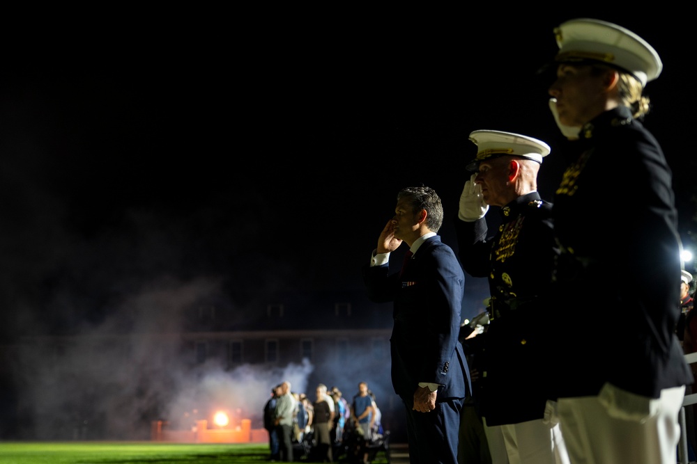 SD Presides Over Marine Barracks Washington Evening Parade