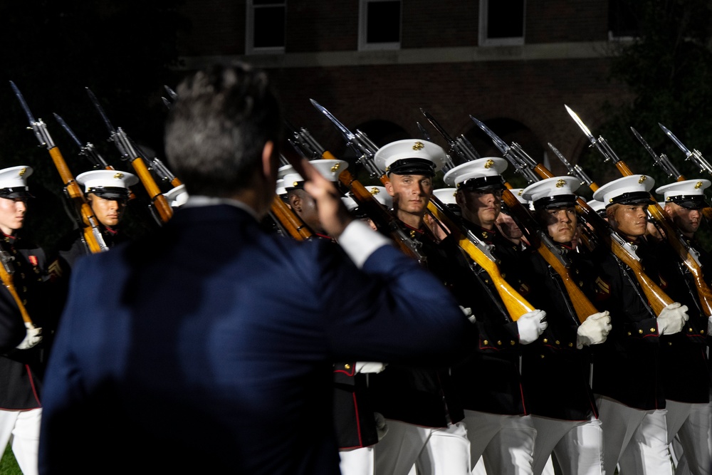 SD Presides Over Marine Barracks Washington Evening Parade