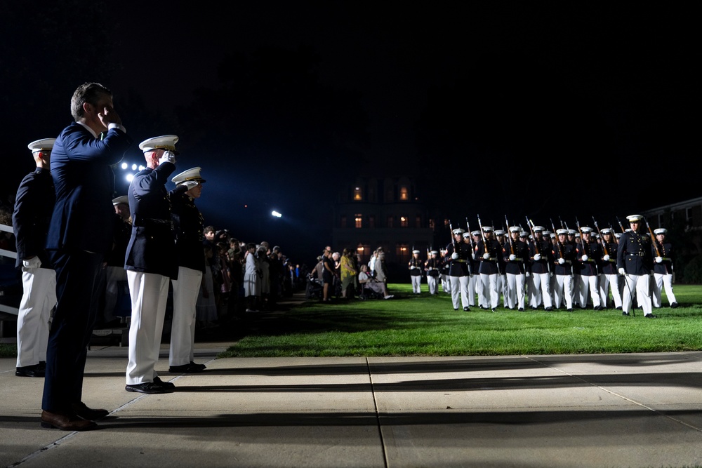 SD Presides Over Marine Barracks Washington Evening Parade