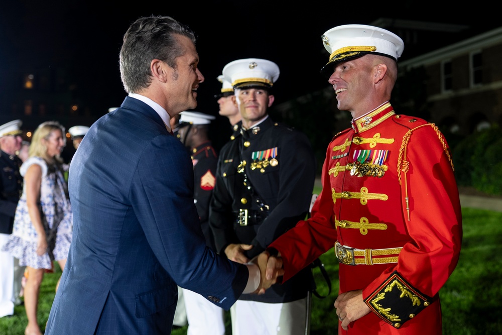 SD Presides Over Marine Barracks Washington Evening Parade