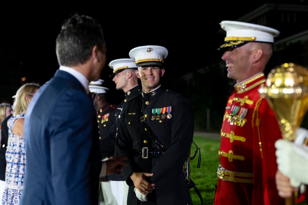 SD Presides Over Marine Barracks Washington Evening Parade