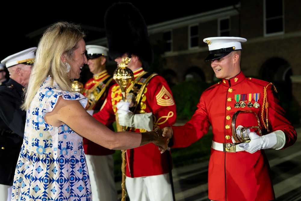 SD Presides Over Marine Barracks Washington Evening Parade