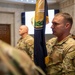 Command Sgt. Maj. Daniel Rose Holds CJTF-OIR Colors During Change of Command Ceremony