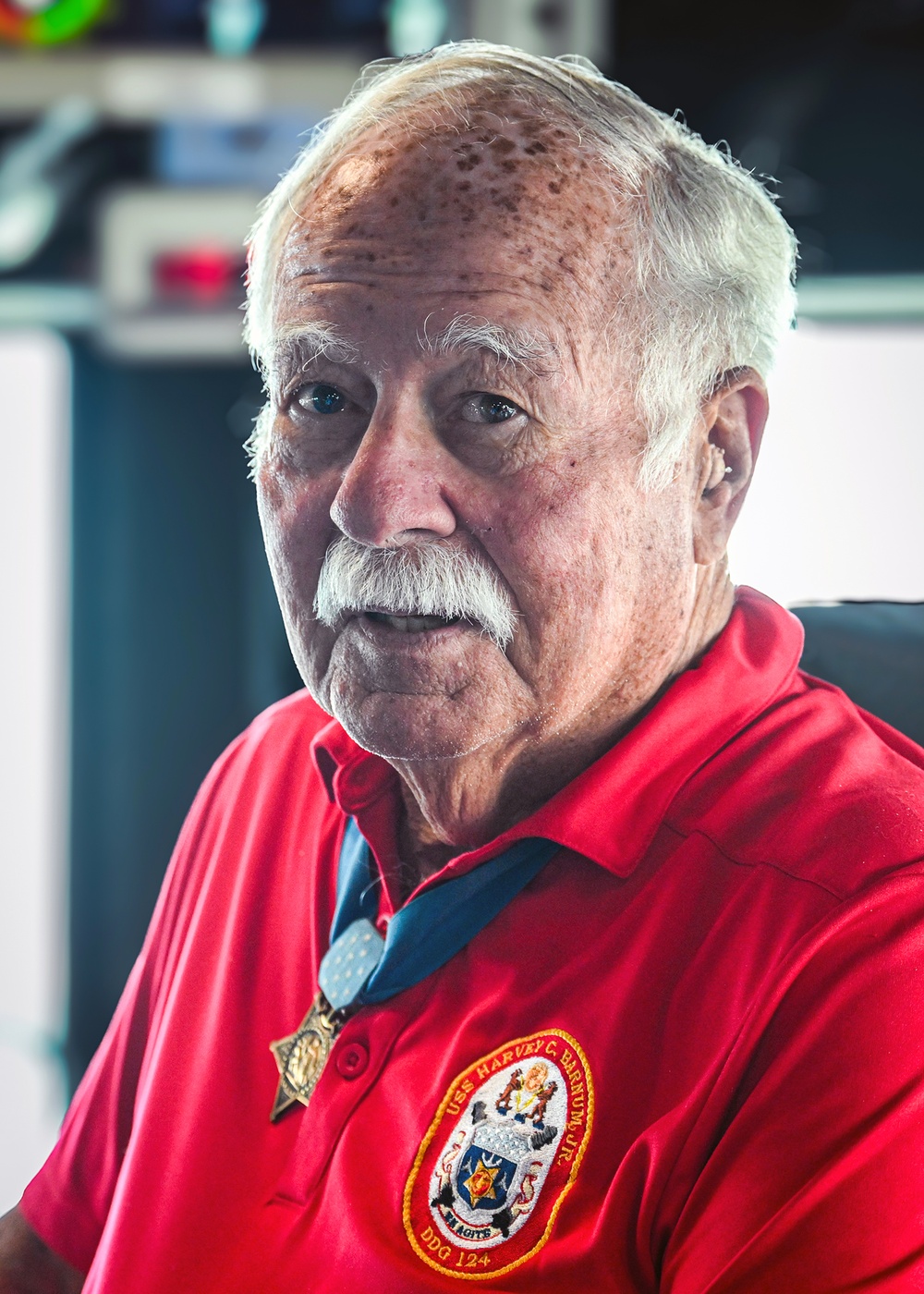 Medal of Honor Hero Col. Harvey C. Barnum Joins Navy Sea Trials