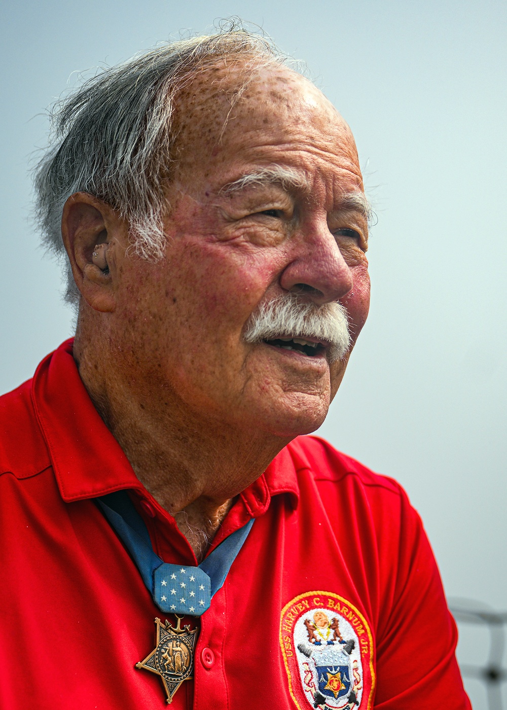 Medal of Honor Hero Col. Harvey C. Barnum Joins Navy Sea Trials