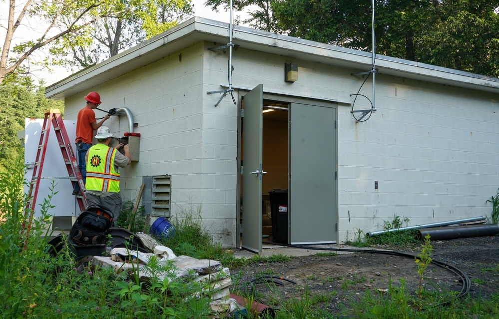 Work continues at Spruce Pine pumping station