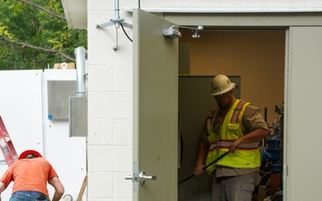 Work continues at Spruce Pine pumping station