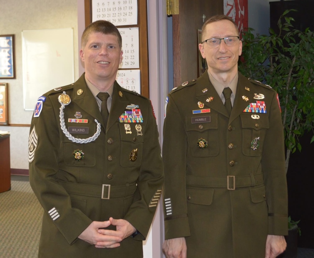 CSM Wilkins and LTC Humble