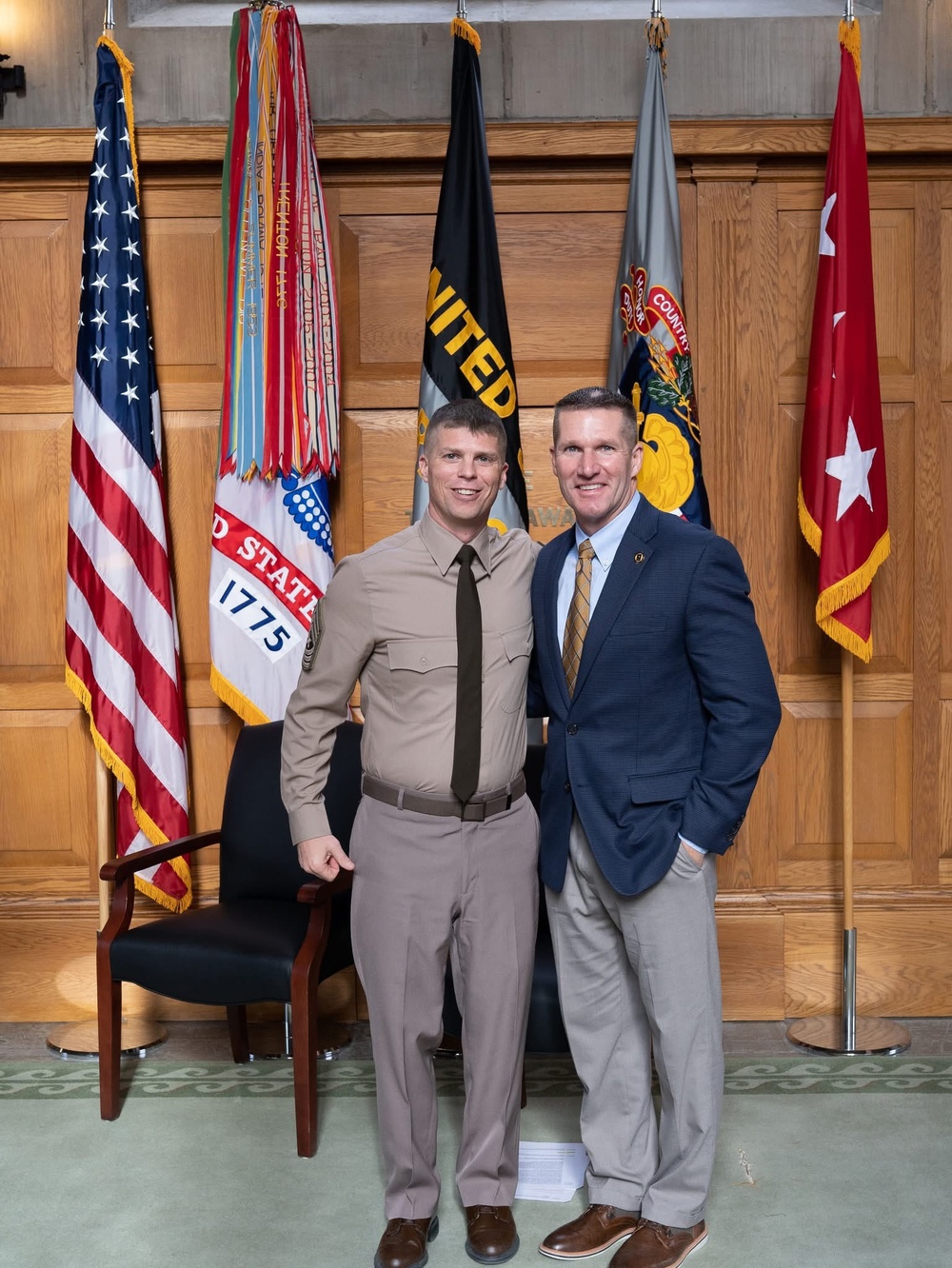 CSM Wilkins Receives the rank of Sergeant Major